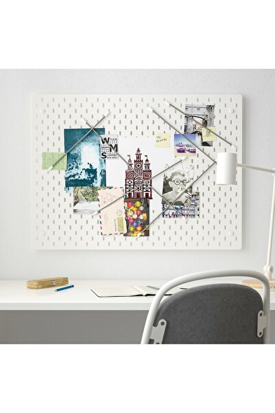 Generic مجموعة ألواح خشبية، بيضاء، 76×56 سم