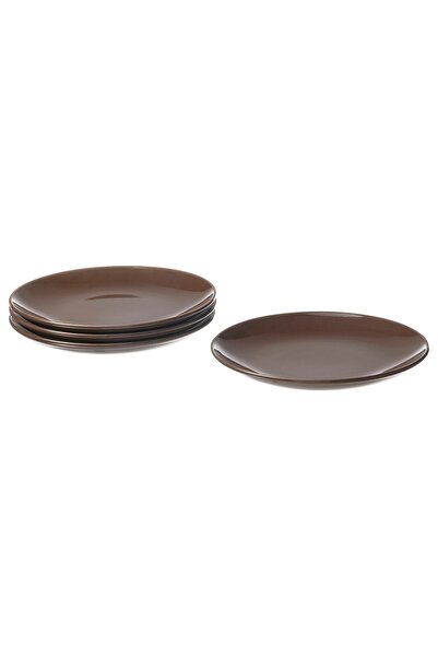 Generic Side plate, glossy brown, 20 cm