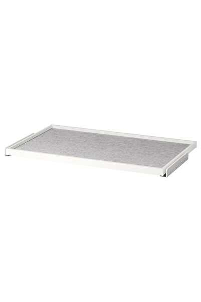 Generic Pull-out tray with drawer mat, white/light grey, 100x58 cm
