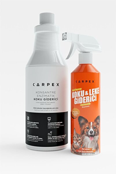 Carpex 1 LT Enzimatik ve Evcil Hayvan Koku Ve 500 ML Set