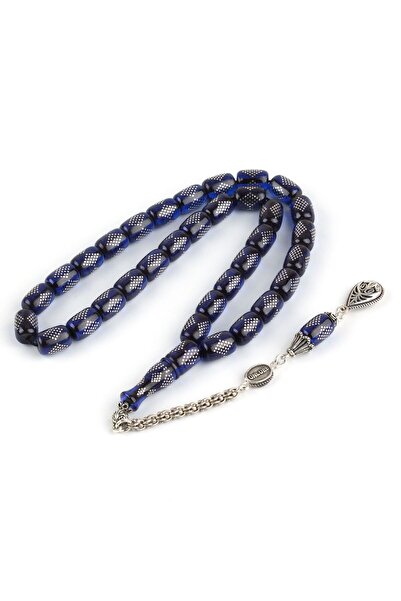 LapisDo Ateş Kehribar 925Ayar Gümüş Çakım ve Püskül Kapsül Kesim 8x11mm Tesbih