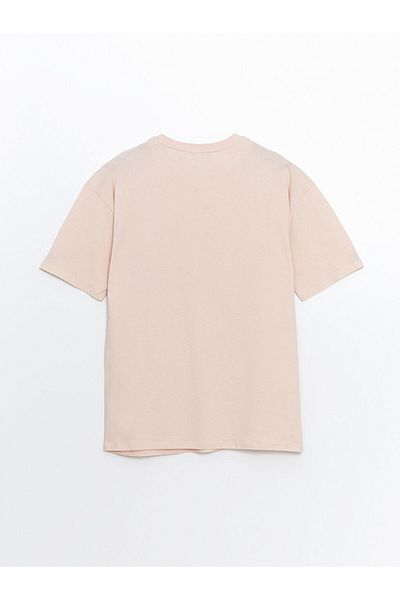 LC Waikiki Ανδρικό μπλουζάκι LCW Crew Neck με εμπριμέ χτενισμένο βαμβάκι