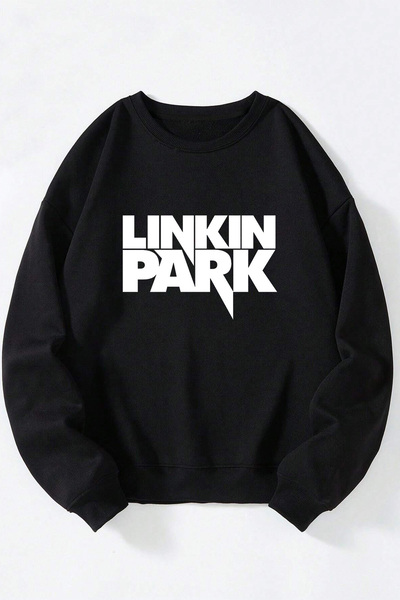 Anetos Lınkın Prak Unisex Чорна бавовняна кофта з велосипедним коміром