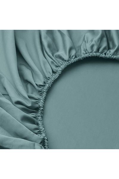 erorex Fitted sheet, blue-green, 90x200 cm