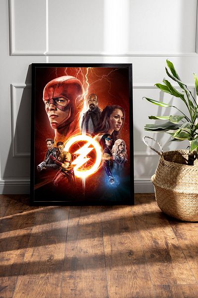 Saturn The Flash Framed Painting - Pictură poster de film