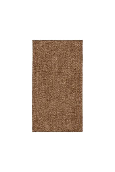 erorex Rug flatwoven, in/outdoor, medium brown, 80x150 cm