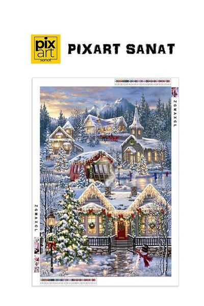 pixartsanat Christmas Preparations 45X55 Pixart Art Diamond Mosaic Painting Diamond Turkey