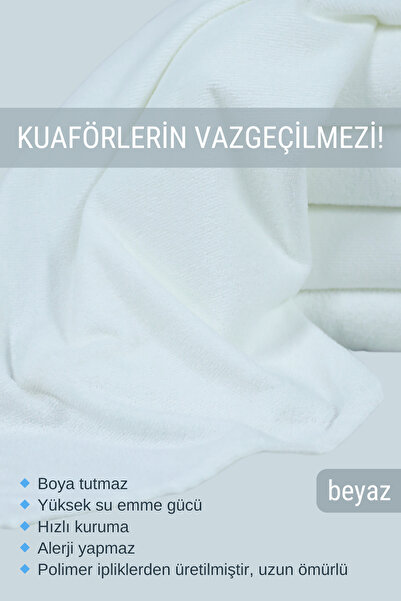 denizlicotton Спеціальний мікрофібровий рушник для волосся, що не фарбується, для перукарів, 50x90 см, набір з 4 штук