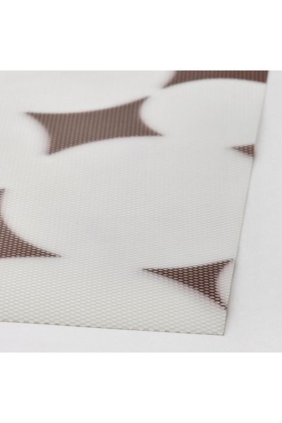 erorex Place mat, patterned black/white, 36x29 cm