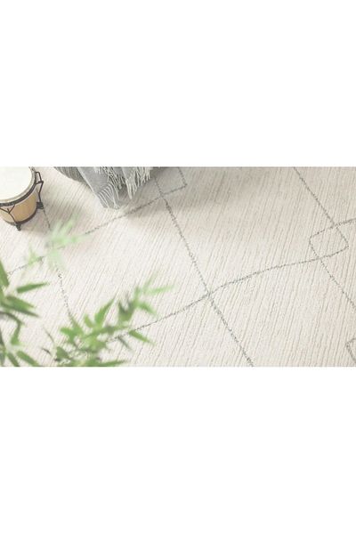 erorex Rug, low pile, beige, 80x150 cm