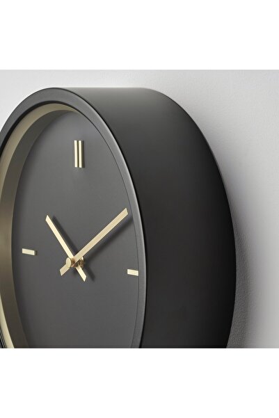 erorex Wall clock, black, 26 cm