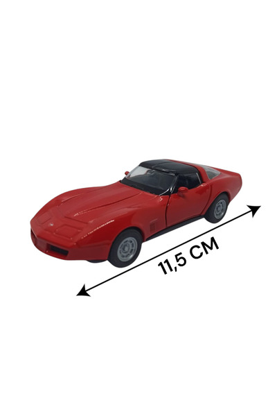 Daily Bazaar Diecast, Metal Oyuncak Spor Araba Kırmızı Çek Bırak  (İki Kapısı...