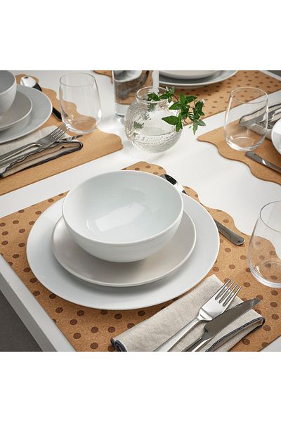 erorex Place mat, cork/dotted, 42x32 cm