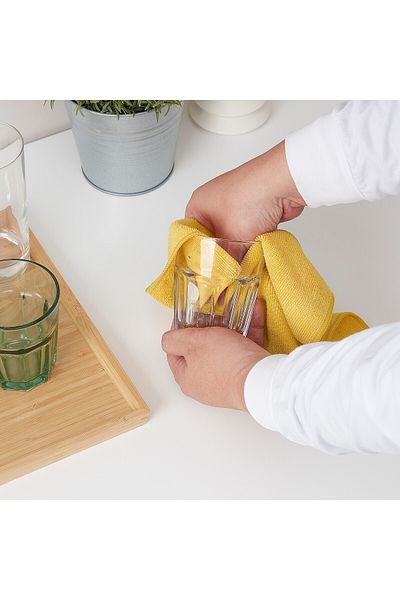 erorex Microfiber cloth, green blue/yellow, 28x28 cm