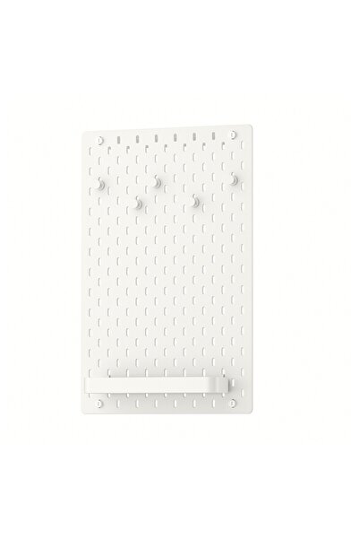 Generic Pegboard combination, white, 36 x 56 cm
