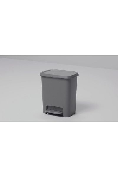 erorex Pedal bin, dark grey, 25 l