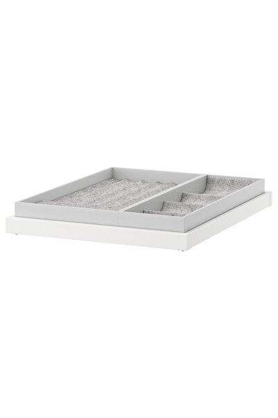 Generic Pull-out tray with insert, white, 50x58 cm