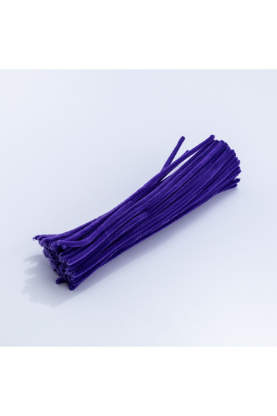 Bimotif 20li Tel Tüylü Tel Şönil, 30 Cm, Mor