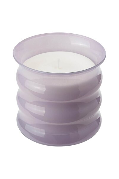 Generic شمعة معطرة في كأس، لون البازلاء الحلوة/الأرجواني، 50 ساعة