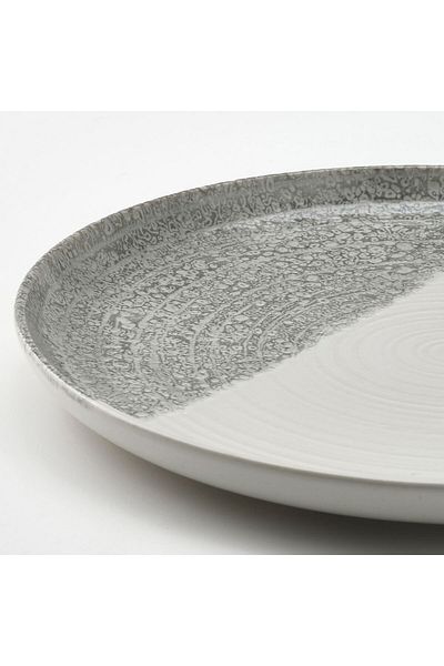 erorex Side plate, patterned/light grey, 20 cm