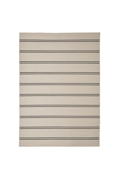 erorex Rug flatwoven, in/outdoor, beige/dark grey, 160x230 cm