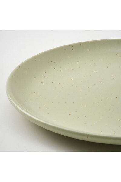 erorex Side plate, dot pattern/light green, 18 cm