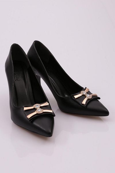 DGN 1503 Pantofi cu toc pentru femei negri