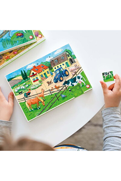 Hubelino 35 Parça Puzzle Çiftlik Hayatı 410184