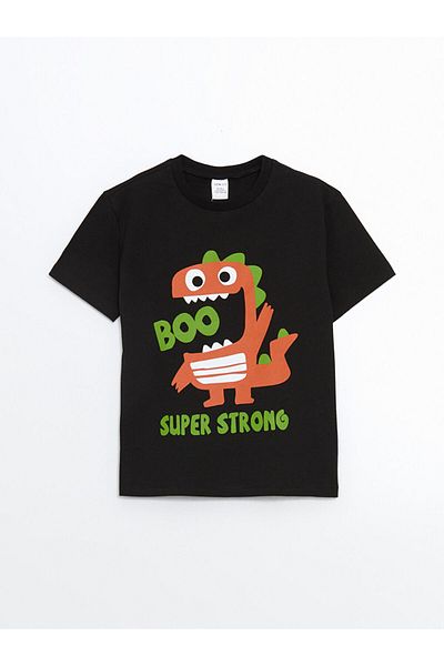 LC Waikiki New Season Crew Neck Printed Boys' T-Shirt - S5Jb40Z1