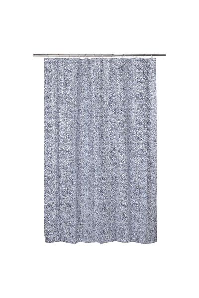 erorex Shower curtain, white/blue, 180x200 cm