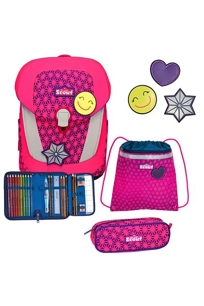 Scout Sunny Ii Neon Safety School Bag Set 4-piece