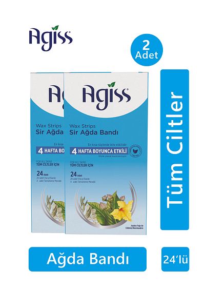 AGISS 24 Waxing Strips - 2 for All Skin