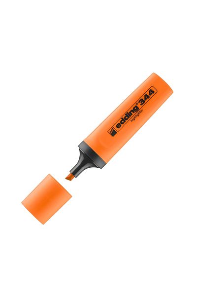 Edding |   Highlighter E-344, Orange, 2-5 mm Cut Tip, Water-Based Ink, Quick Dry, Refillable