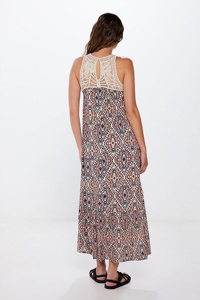 Springfield Crochet Halterneck Midi Dress