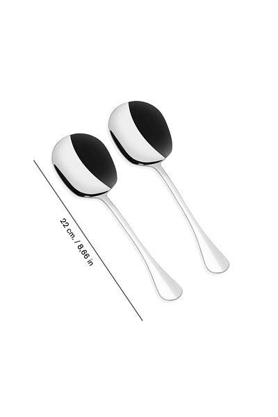 on-on Set of 2 Sauce and Appetizer Spoons