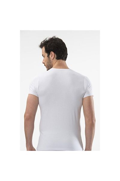 Cacharel 1402 Ανδρικό T-shirt με λαιμόκοψη - Λευκό