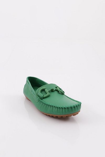 DGN Green Genuine Leather K105 Women's Loafer - Accessory Shoes