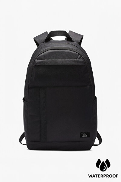 D'VERS Backpack with 5 Compartments Black Water Repellent Fabric