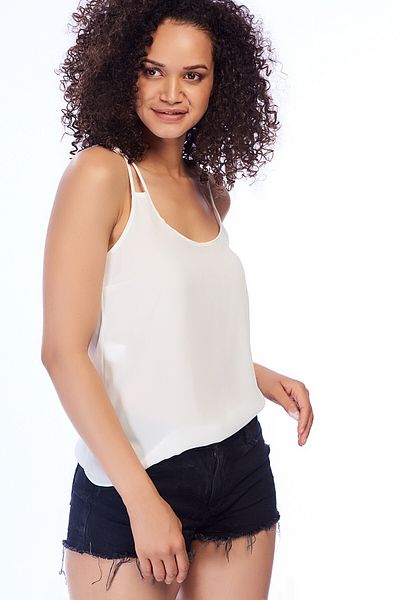 Pitti Women's White Tank Top 10190
