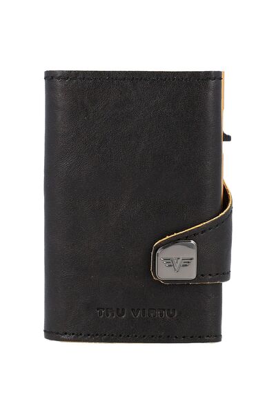 Tru Virtu Click & Slide Kreditkartenetui RFID Leder 6,5 cm