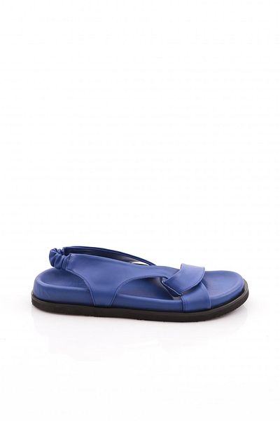 DGN Sandale de damă Sax Blue - Bretele încrucișate, Model 41513372