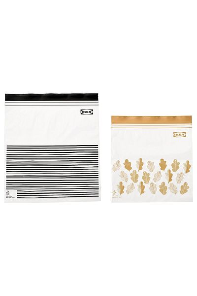 erorex Resealable bag, patterned black/yellow, 2.5/1.2 l