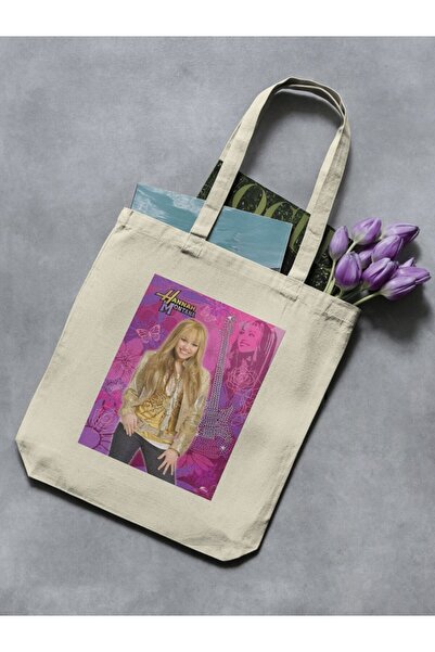 redame Hannah Montana Y2K Cover Bez Çanta Tote Bag