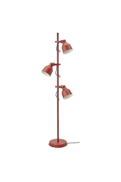 erorex Floor lamp with 3-spot, brown-red