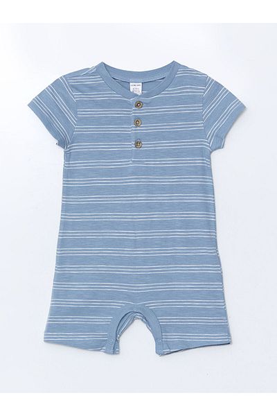 LC Waikiki New Season Striped Baby Boy Combed Cotton Jumpsuit - S5Da28Z1