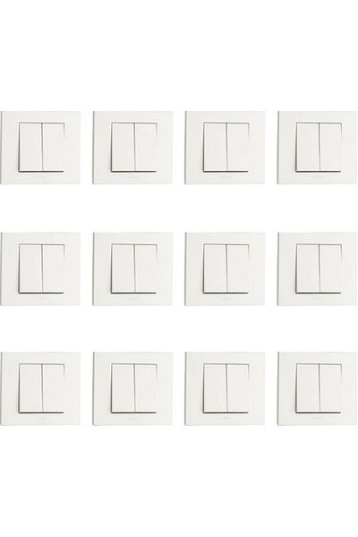 OVİVO Ovivo Grano 12 Pieces White Framed Commutator