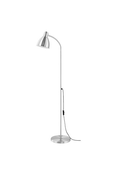 erorex Floor/reading lamp, aluminium chrome effect