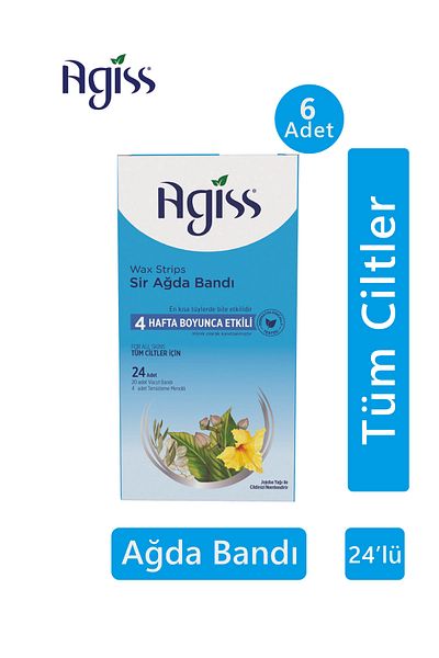 AGISS 24'Er Waxing Strips - 6 Pieces for All Skin