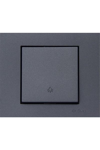 OVİVO Seldur Grano Smoked Light Switch + Frame