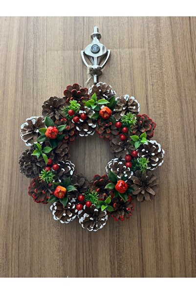 AŞIRCA Kozalak kapı süsü / yılbaşı kapı süsü